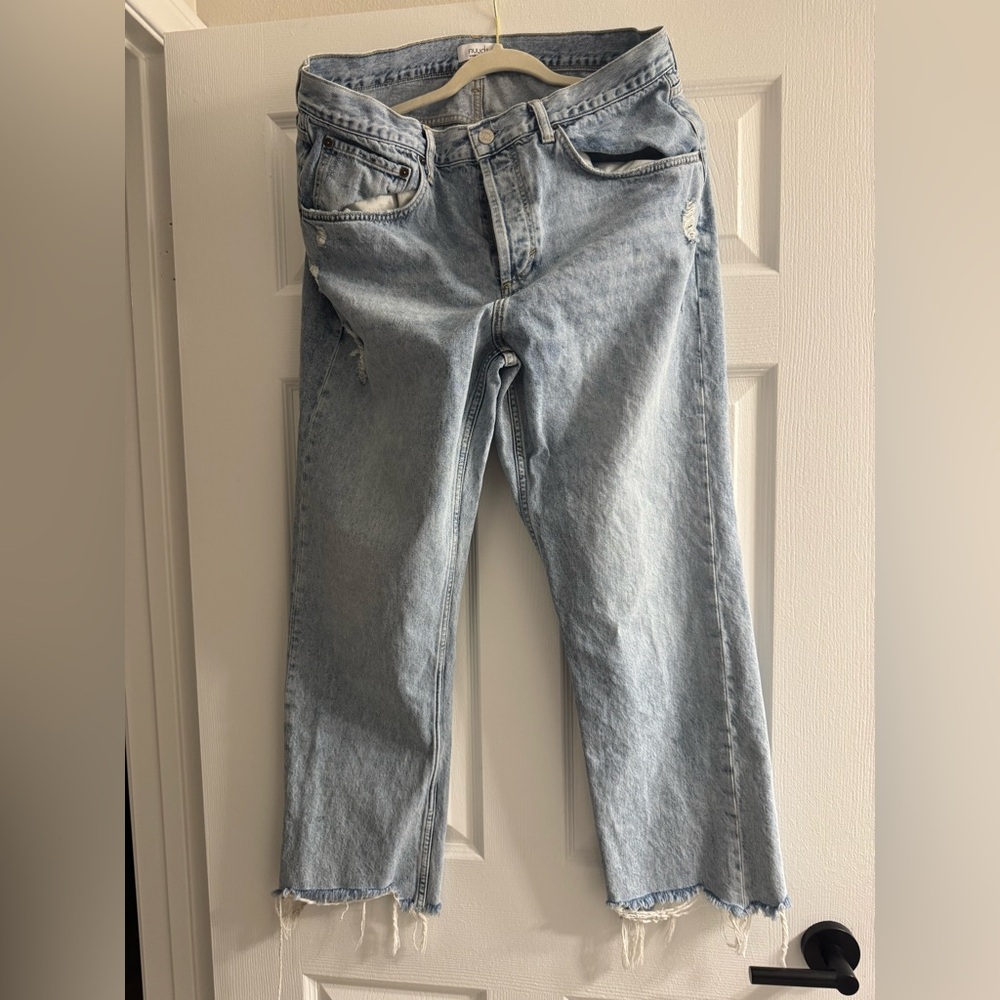 nuuds Relaxed Fit Light Blue Jeans